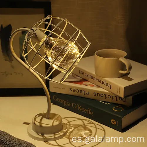 Lámpara de vidrio de linterna roja contemporánea con iluminación LED